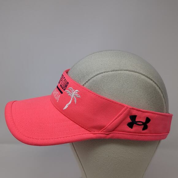 Eagle Lakes Golf Club Strapback Visor Hat Pink One Size Under Armour - Picture 3 of 9
